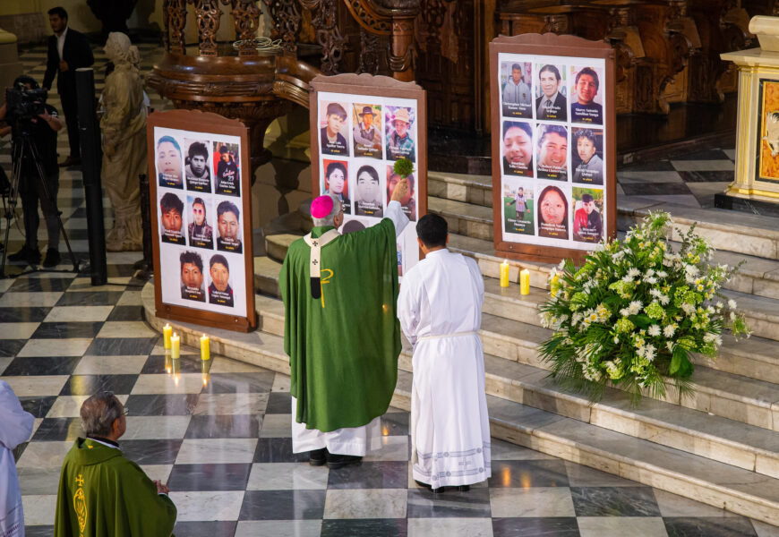 Misa por fallecidos en protestas. Llamado a la Paz y conversión